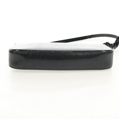 Louis Vuitton Pochette Accessoires NM Electric Epi Leather, BLACK, LEATHER, Clutche & pouche
