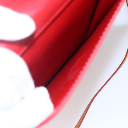 Louis Vuitton Mott Handbag Monogram Vernis, RED, PATENT_LEATHER, Clutche & pouche