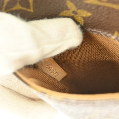 Louis Vuitton Pochette Gange Monogram Canvas, BROWN, CANVAS, Clutche & pouche