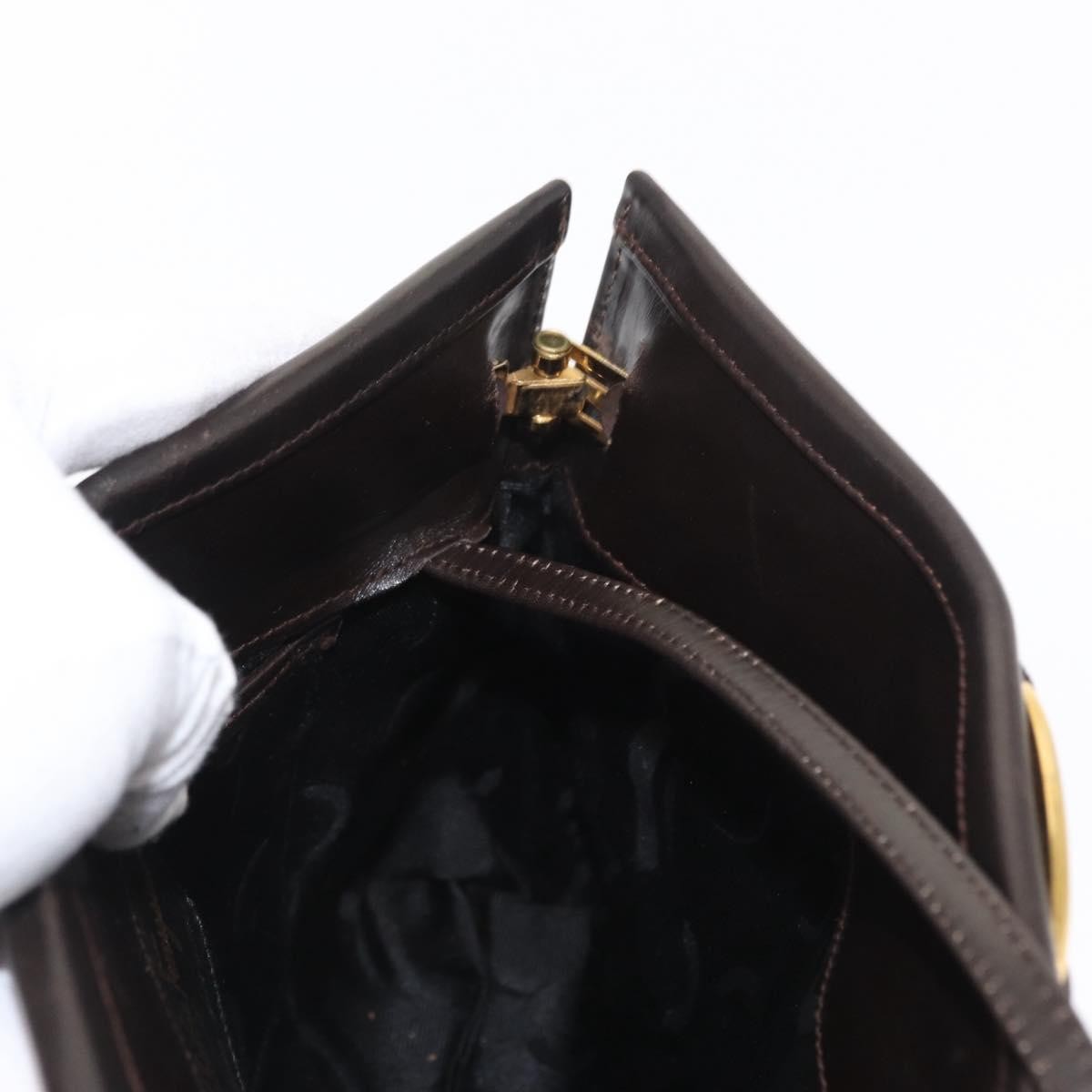 Salvatore Ferragamo Vala Shoulder Bag Leather, BROWN, LEATHER, Shoulder bag