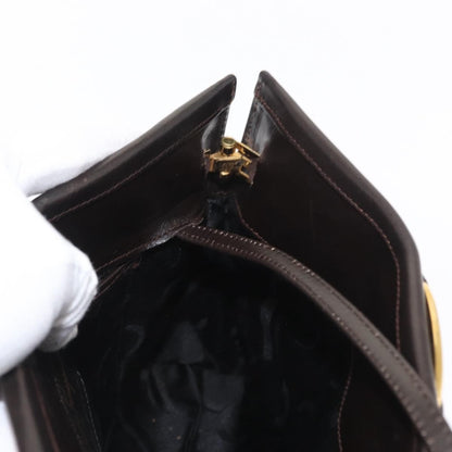 Salvatore Ferragamo Vala Shoulder Bag Leather, BROWN, LEATHER, Shoulder bag