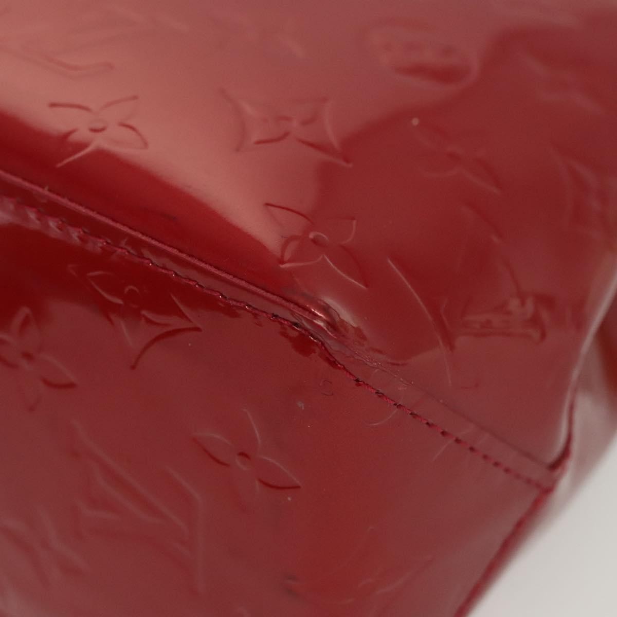 Louis Vuitton Reade Handbag Monogram Vernis, RED, PATENT_LEATHER, Handbag