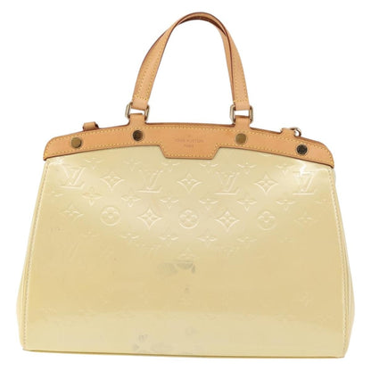 Louis Vuitton Brea Handbag Monogram Vernis, BEIGE, PATENT_LEATHER, Handbag