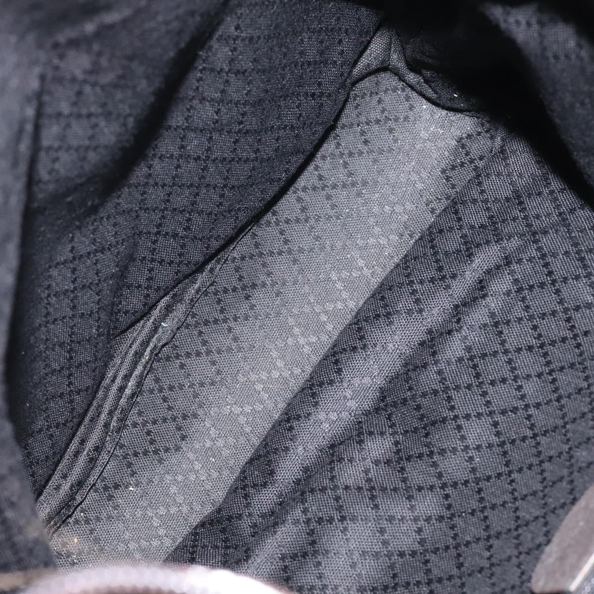 Gucci Vintage Bamboo Handle Tote Nylon, BROWN, NYLON, Tote bag