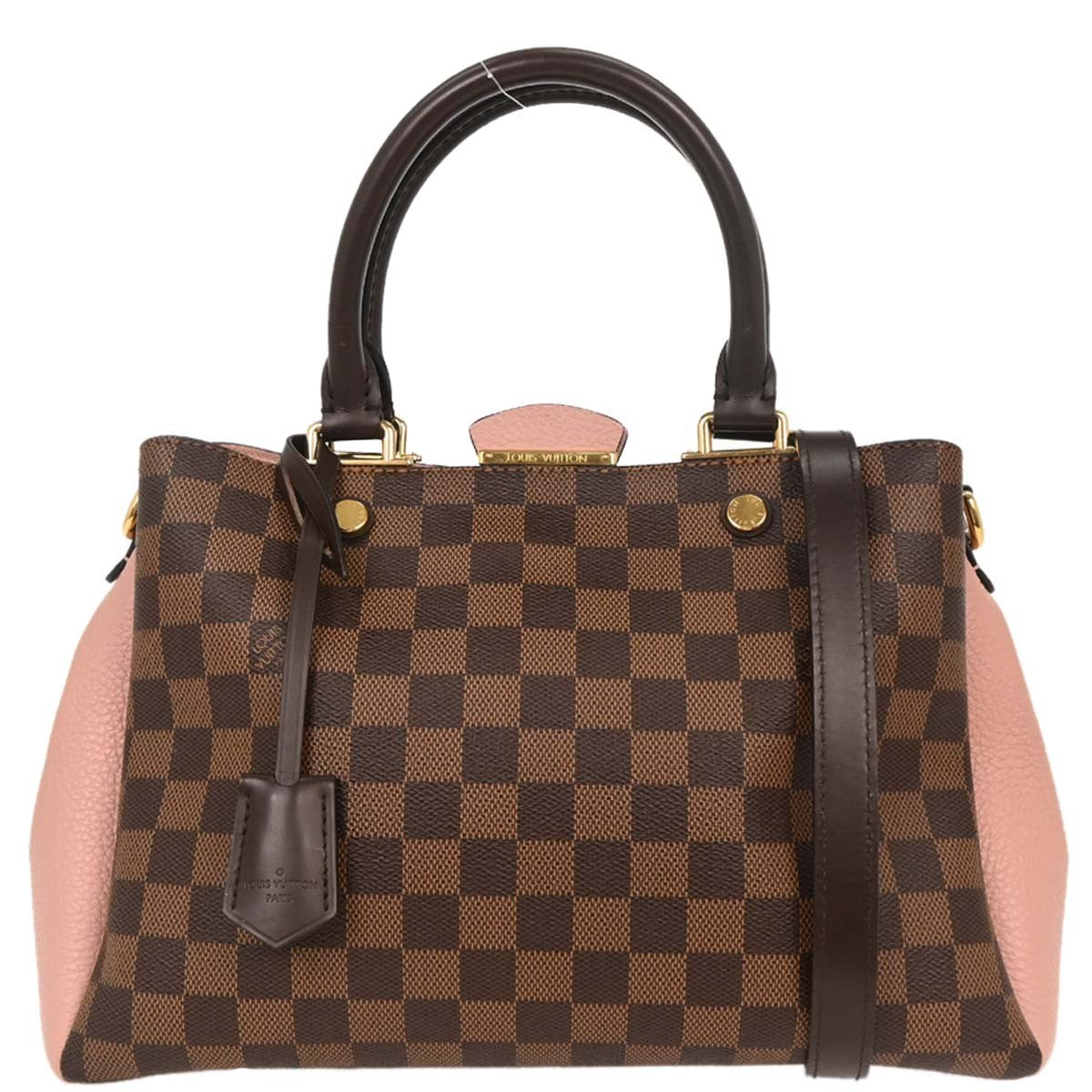 Louis Vuitton Brittany Handbag Damier, BROWN, CANVAS, Handbag