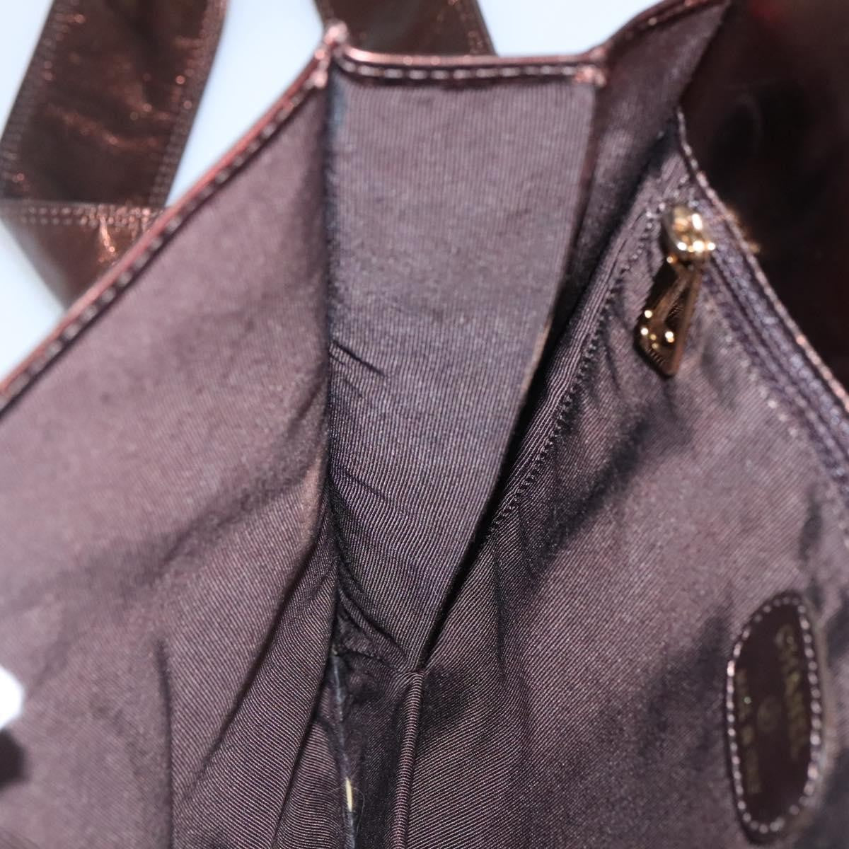 Chanel Vintage Logo Flap Messenger Bag Leather, BROWN, LEATHER, Shoulder bag