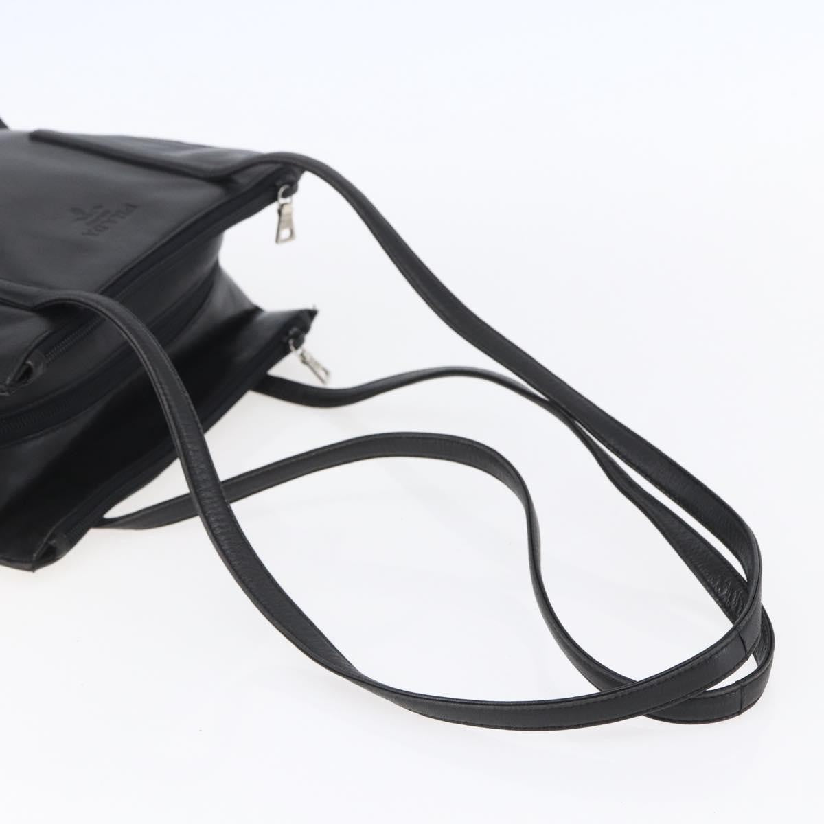 Prada Vintage Shoulder Bag Leather, BLACK, LEATHER, Shoulder bag