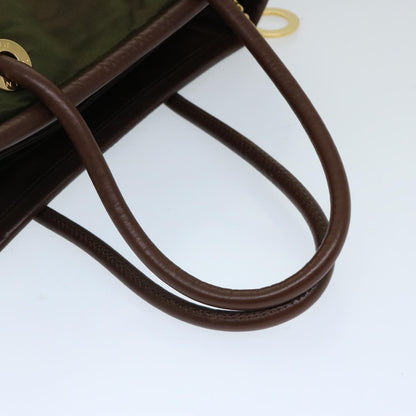 Celine Vintage Macadam Handbag Macadam, KHAKI, NYLON, Handbag