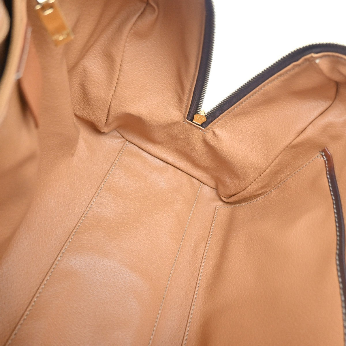 Celine Macadam Handbag Macadam with leather, BROWN, CANVAS, Handbag