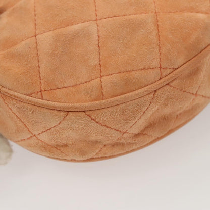 Chanel Coco Charm Wristlet Pouch Multicolor Canvas, ORANGE, SUEDE, Clutche & pouche