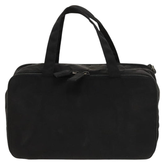 Prada Vintage Zip Handbag Tessuto, BLACK, NYLON, Handbag