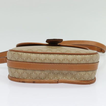 Celine Macadam Shoulder Bag PVC Leather, BEIGE, CANVAS, Shoulder bag