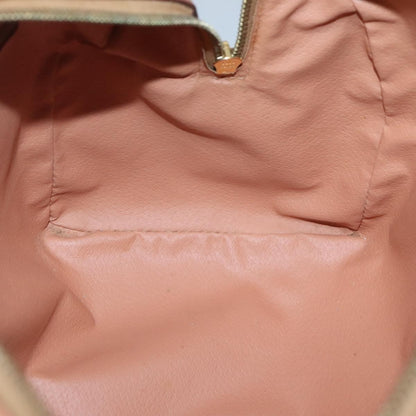 Celine Macadam Handbag Macadam with leather, BROWN, CANVAS, Handbag