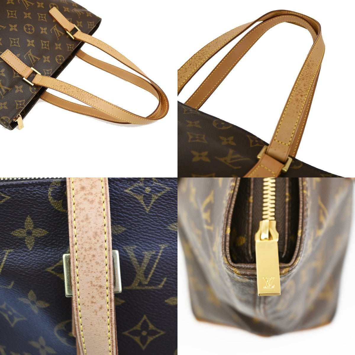 Louis Vuitton Cabas Piano Monogram Canvas, BROWN, CANVAS, Tote bag