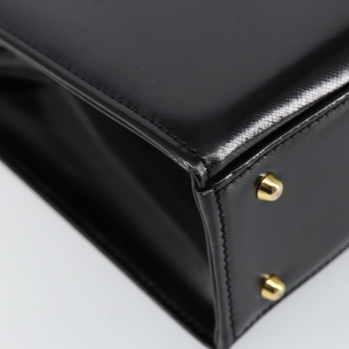 Versace Vintage Shoulder Bag Leather, BLACK, LEATHER, Tote bag