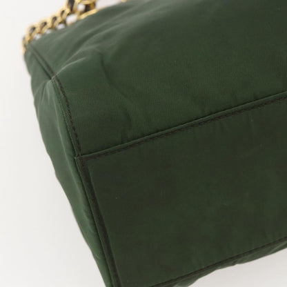 Prada Re-Edition 1995 Chain Tote Quilted Re-Nylon, GREEN, NYLON, Shoulder bag