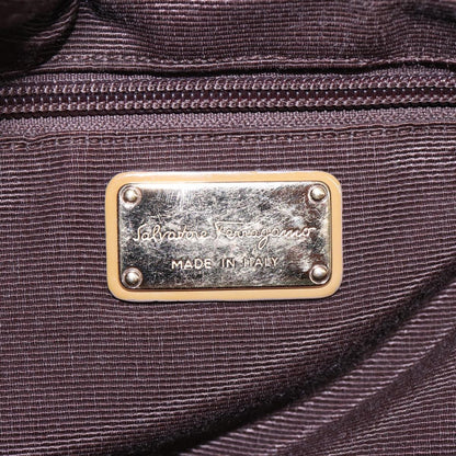 Salvatore Ferragamo Convertible Bow Satchel Nylon, BEIGE, NYLON, Handbag