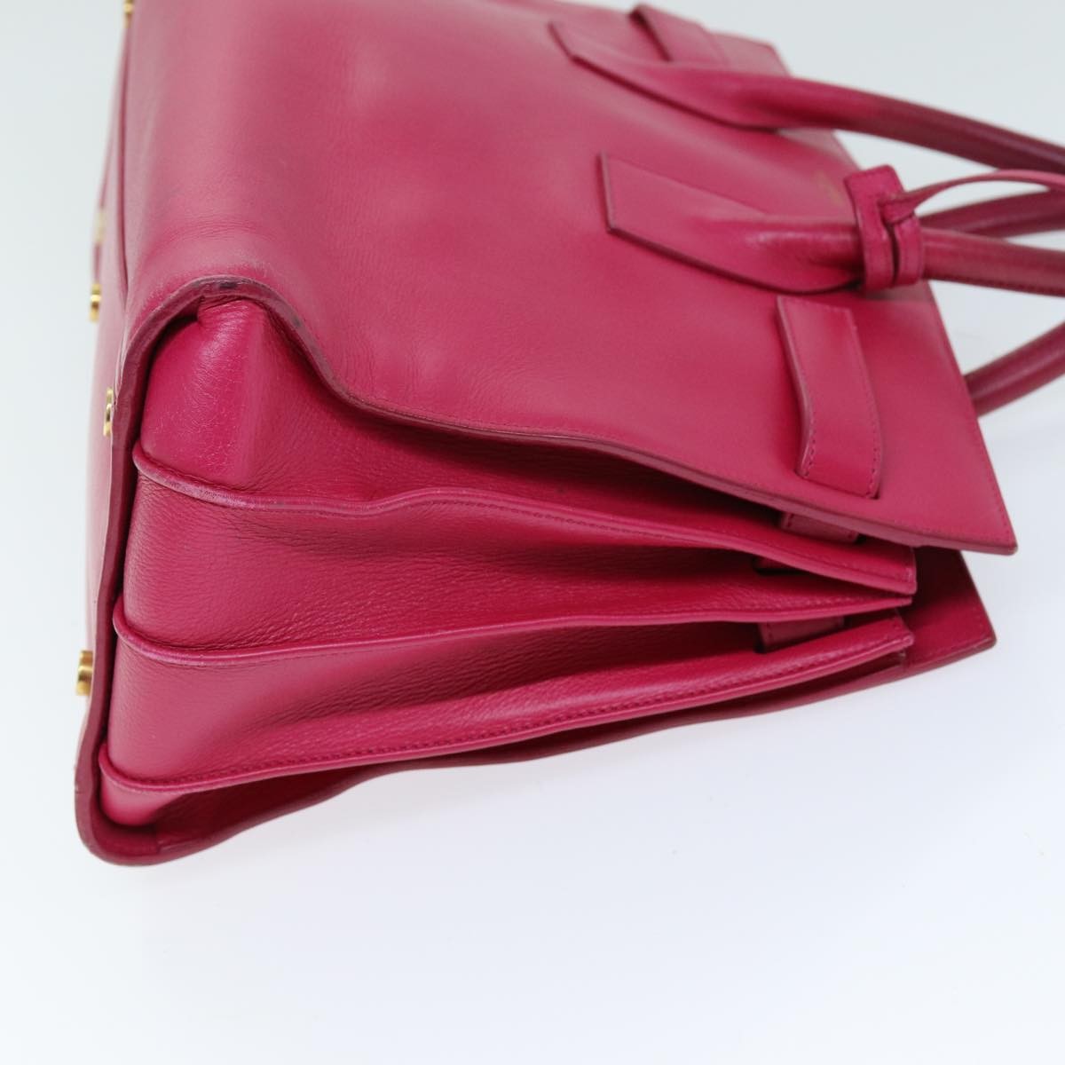 Saint Laurent Sac de Jour Carryall Bag Leather, PINK, LEATHER, Handbag
