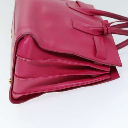 Saint Laurent Sac de Jour Carryall Bag Leather, PINK, LEATHER, Handbag