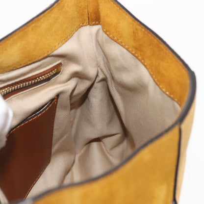 Chloe Lexa Crossbody Bag Suede, GOLD, SUEDE, Shoulder bag