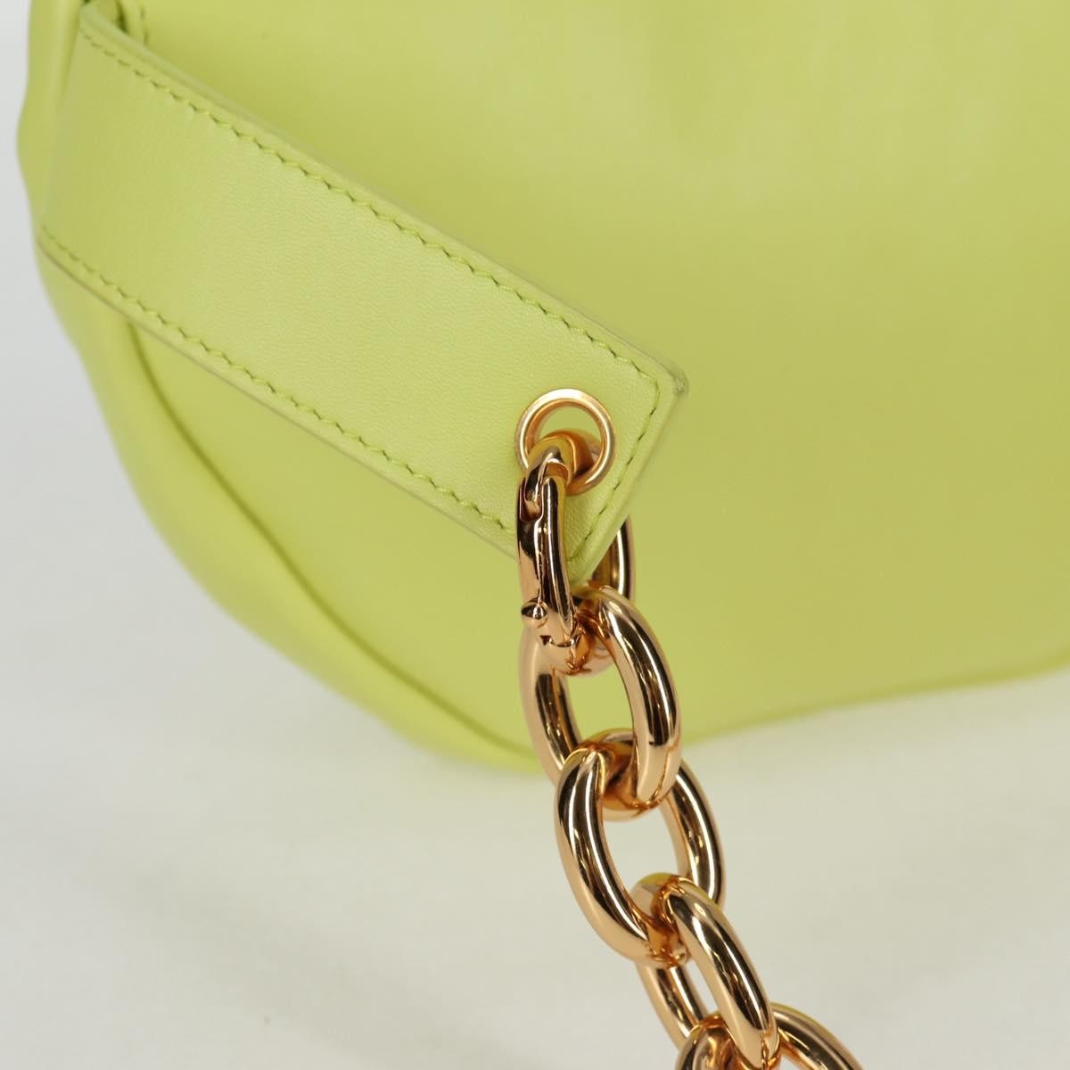 Bottega Veneta The Chain Pouch Leather, GREEN, LEATHER, Clutche & pouche
