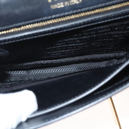 Prada Metal Ribbon Shoulder Bag City Calfskin, GRAY, LEATHER, Shoulder bag