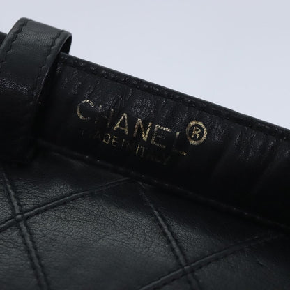 Chanel Vintage Flap Waist Bag Leather, BLACK, LEATHER, Clutche & pouche
