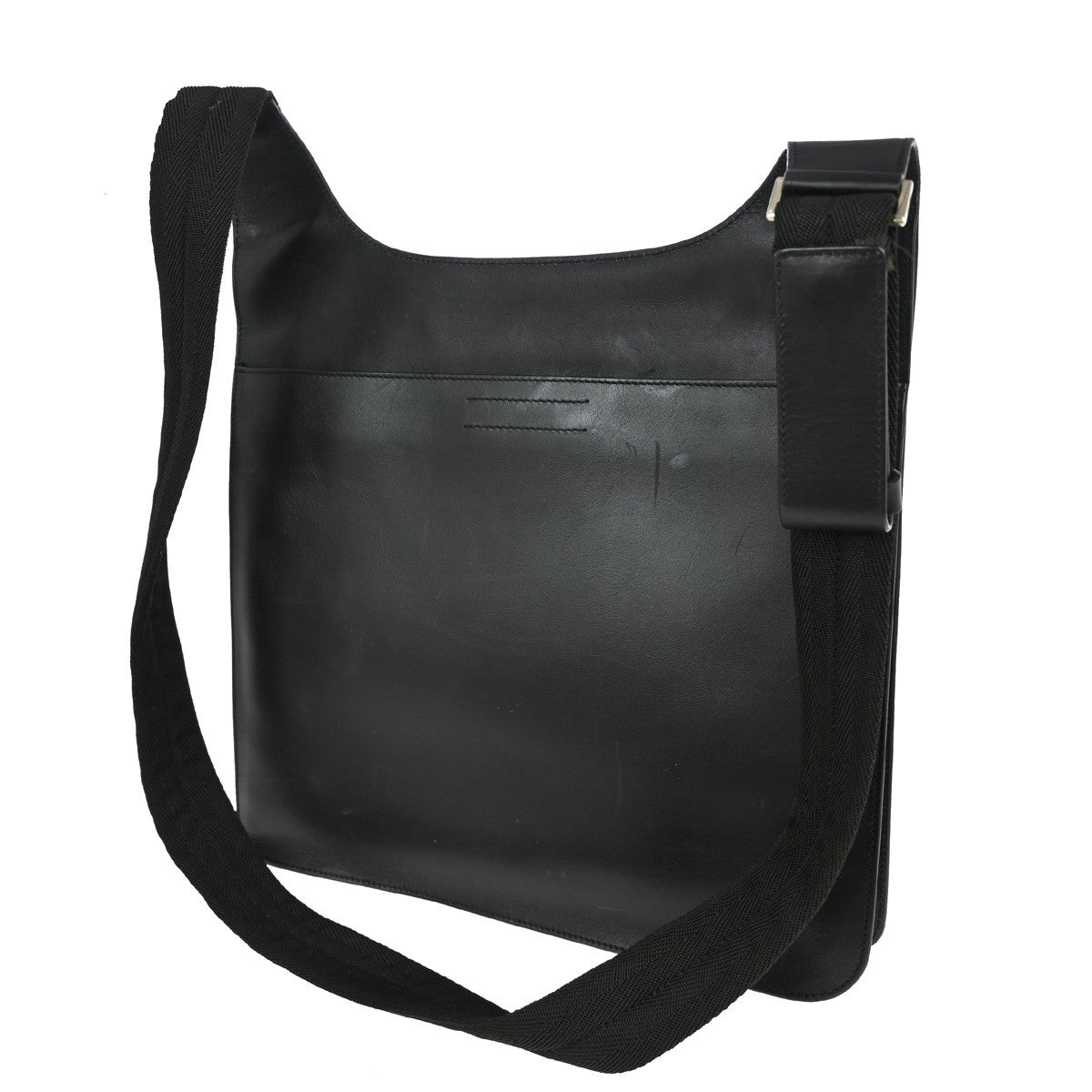 Prada Vintage Shoulder Bag Leather, BLACK, LEATHER, Shoulder bag