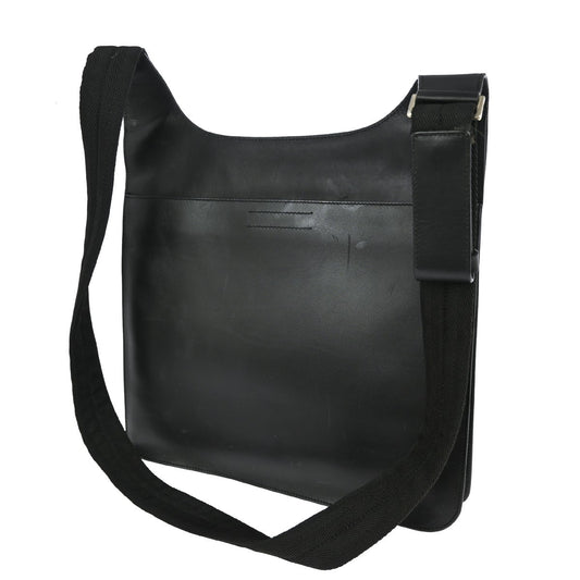 Prada Vintage Shoulder Bag Leather, BLACK, LEATHER, Shoulder bag