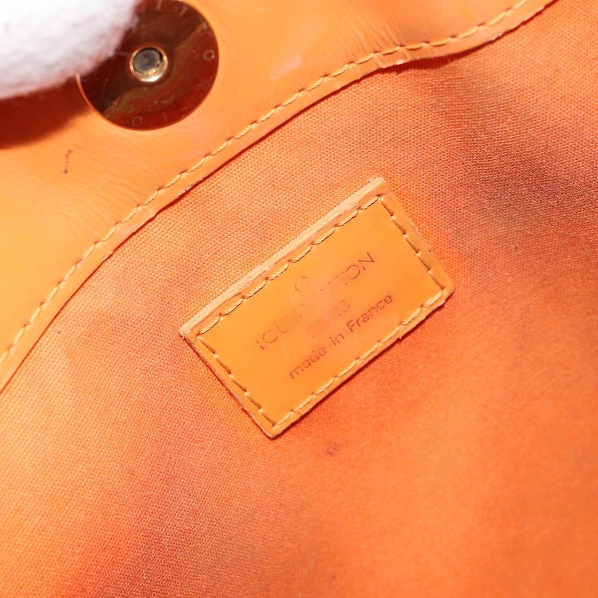 Louis Vuitton Mandara Handbag Epi Leather, ORANGE, LEATHER, Shoulder bag