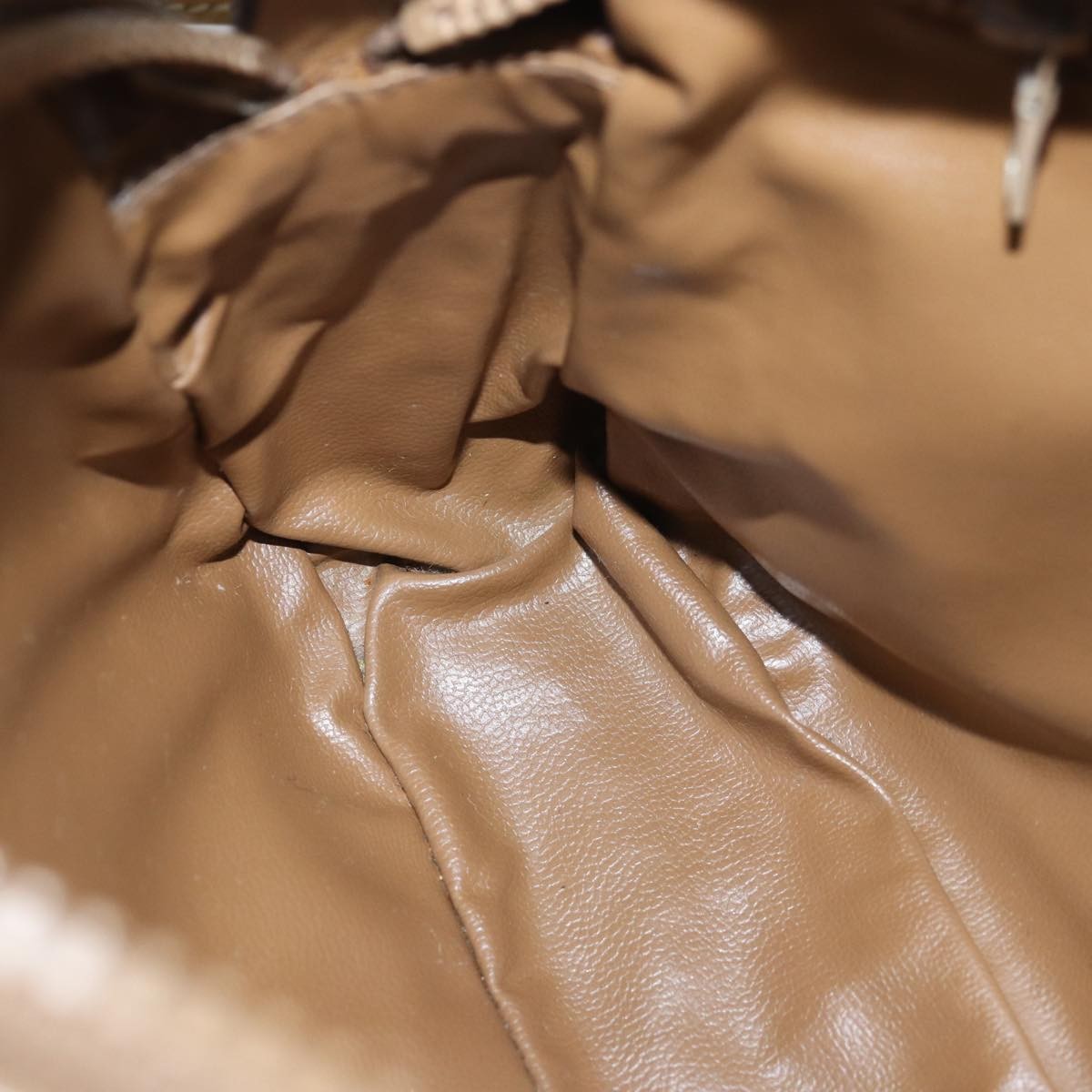 Celine Macadam Shoulder Bag Canvas, BEIGE, CANVAS, Shoulder bag