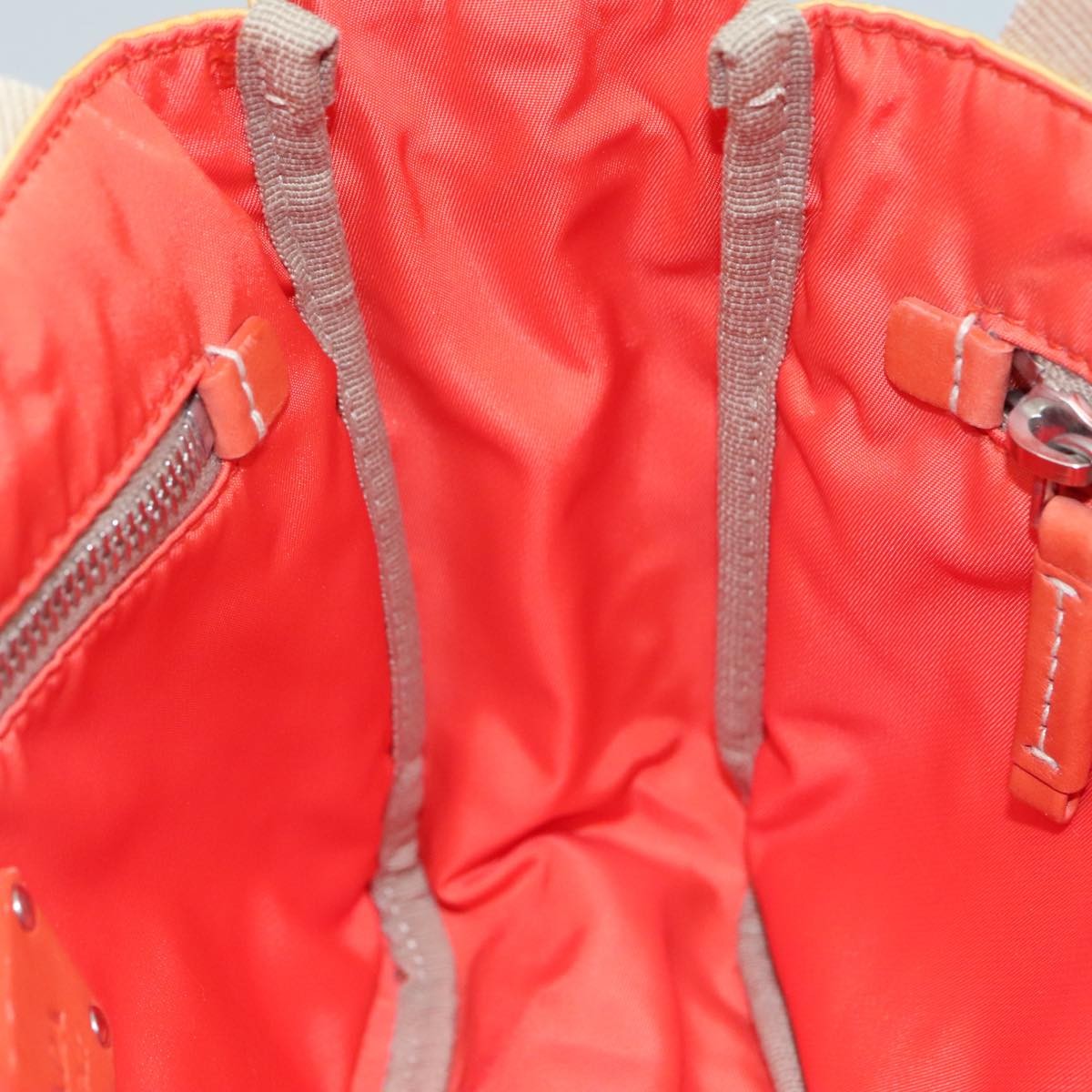 Prada Vintage Handbag Tessuto, YELLOW, NYLON, Handbag