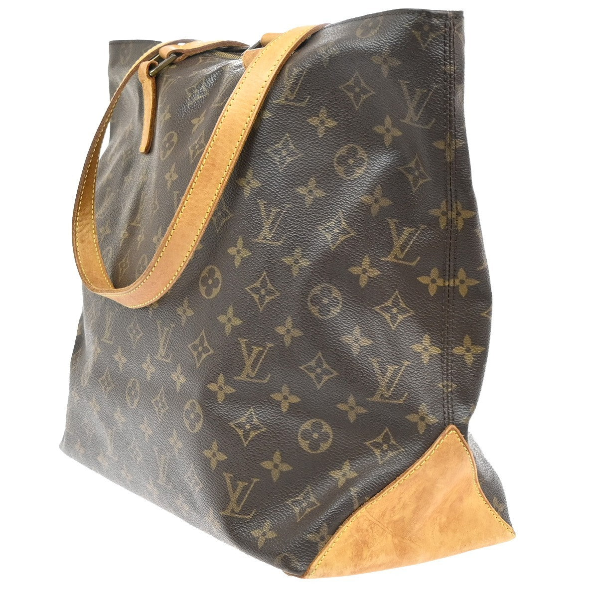 Louis Vuitton Cabas Mezzo Monogram Canvas, BROWN, CANVAS, Tote bag