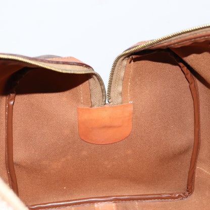 Celine Vintage Macadam Boston bag Canvas, BROWN, CANVAS, Travel bag