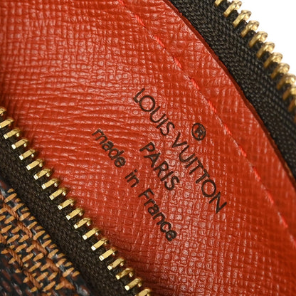 Louis Vuitton Papillon Pochette Damier, BROWN, CANVAS, Clutche & pouche