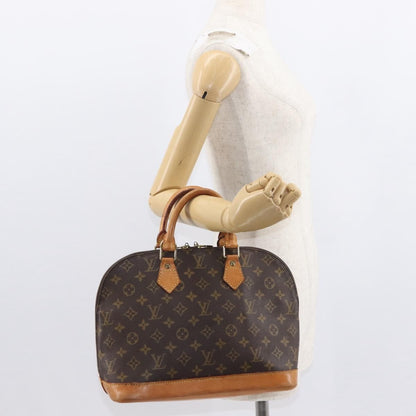 Louis Vuitton Alma Handbag Monogram Canvas, BROWN, CANVAS, Handbag