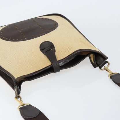 Hermes Evelyne Bag Gen III Toile and Leather, BEIGE, CANVAS, Shoulder bag