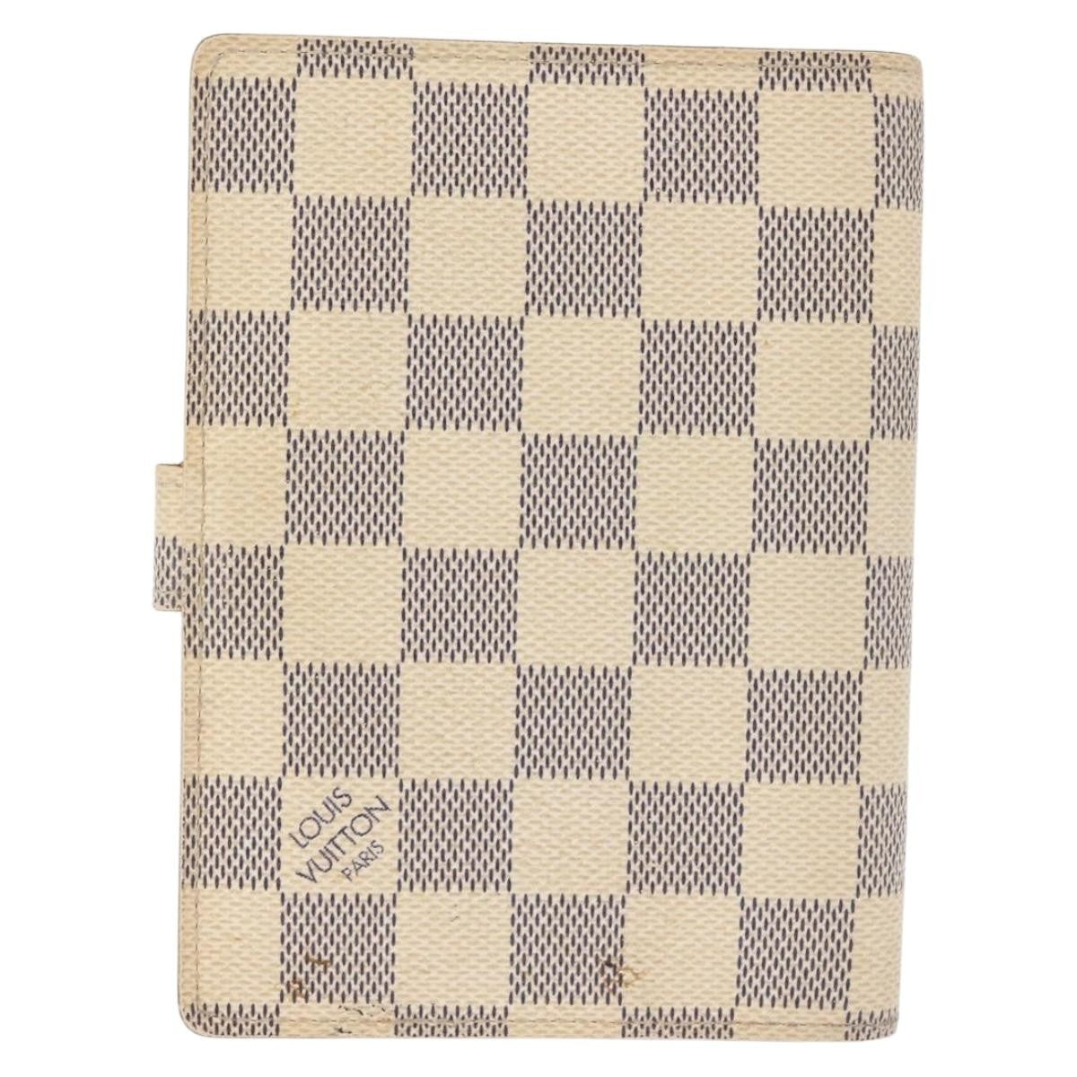 Louis Vuitton Agenda Cover Damier Azur, BEIGE, CANVAS, Toiletry Case