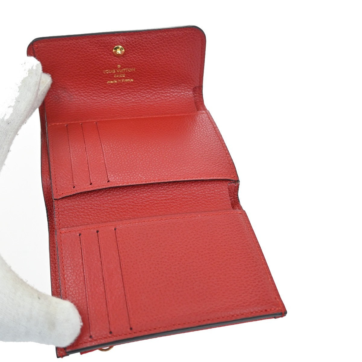 Louis Vuitton Pont Neuf Wallet Monogram Empreinte Leather, Red, Leather, Wallet