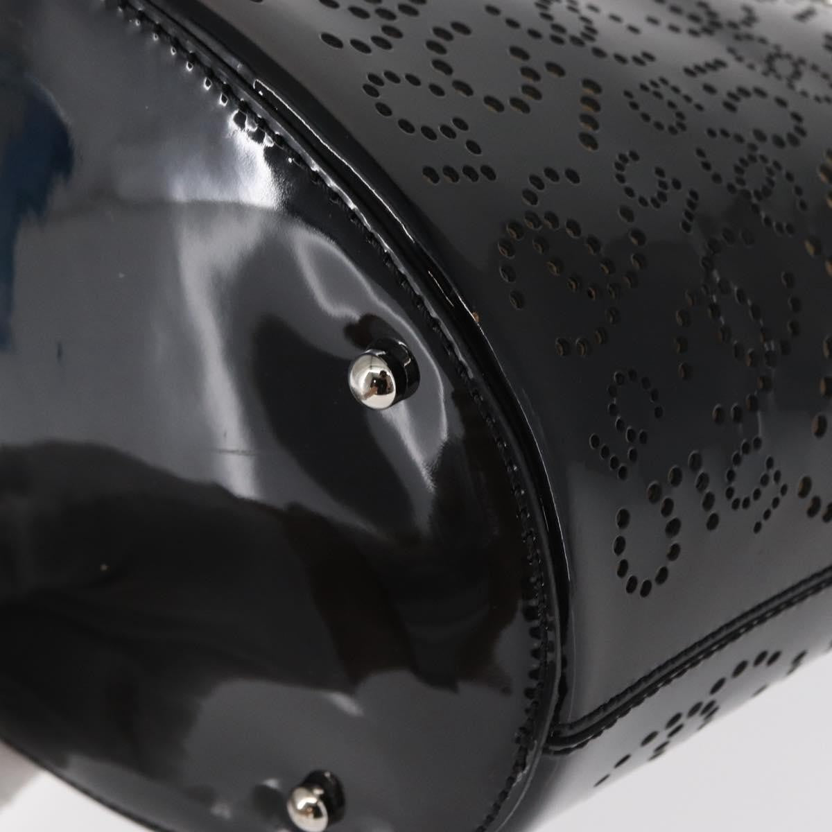 Chanel CC No.5 Shopping Tote Perforated Patent, BLACK, PATENT_LEATHER, Tote bag