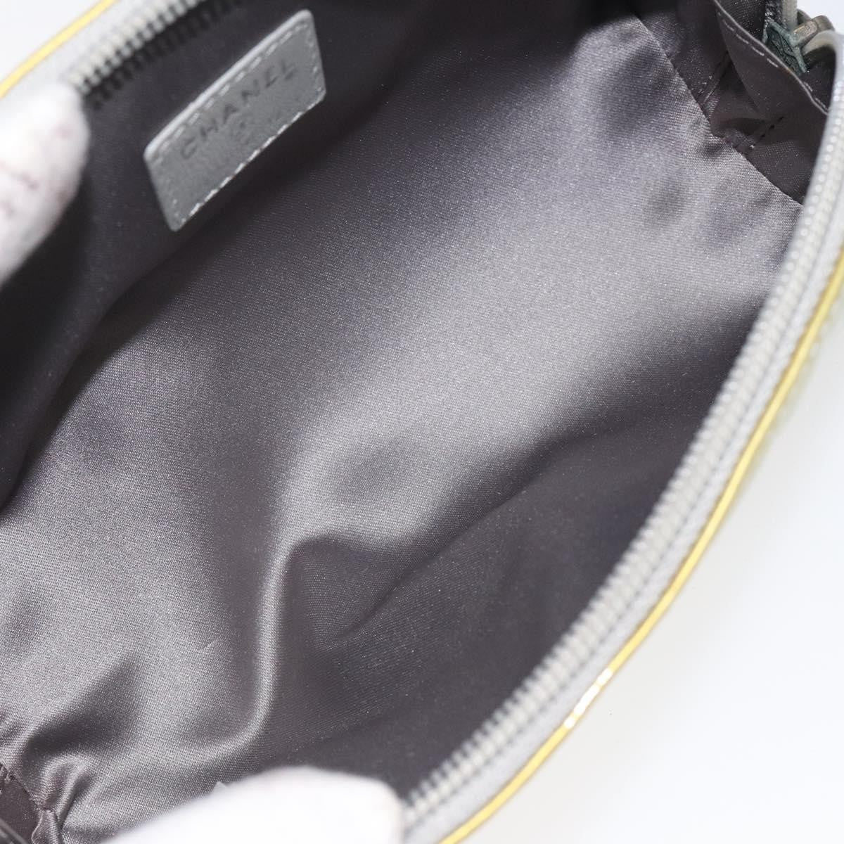 Chanel Vintage Clutch Pleated Leather, GOLD, PATENT_LEATHER, Clutche & pouche