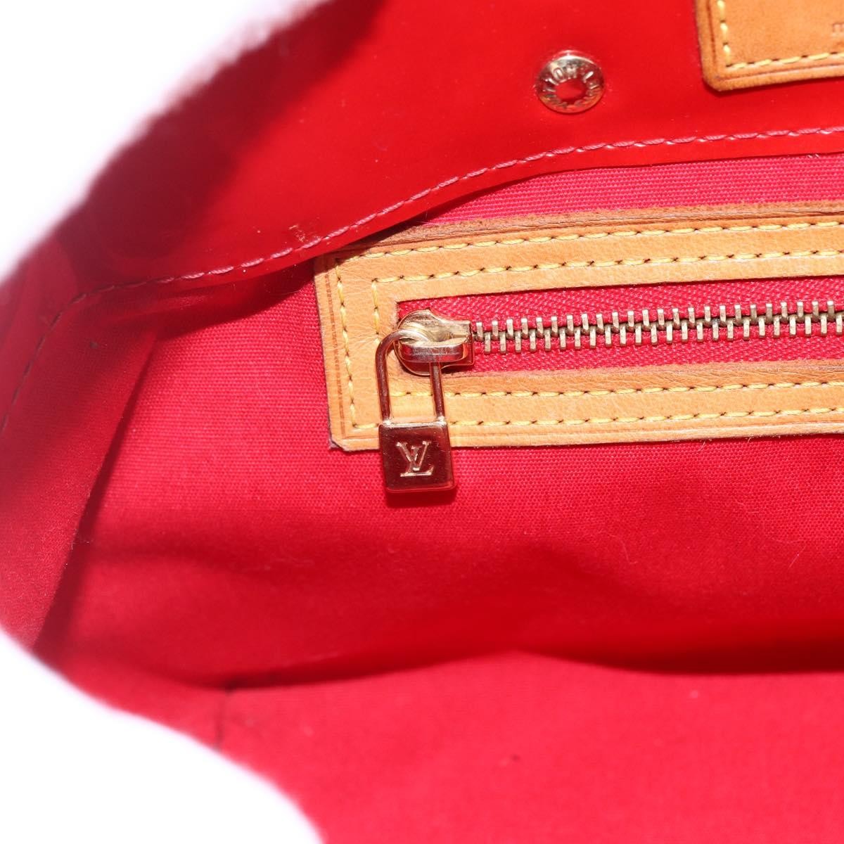Louis Vuitton Reade Handbag Monogram Vernis, RED, PATENT_LEATHER, Handbag