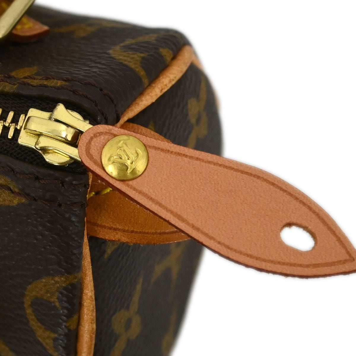 Louis Vuitton Speedy Mini HL Handbag Monogram Canvas, BROWN, CANVAS, Handbag