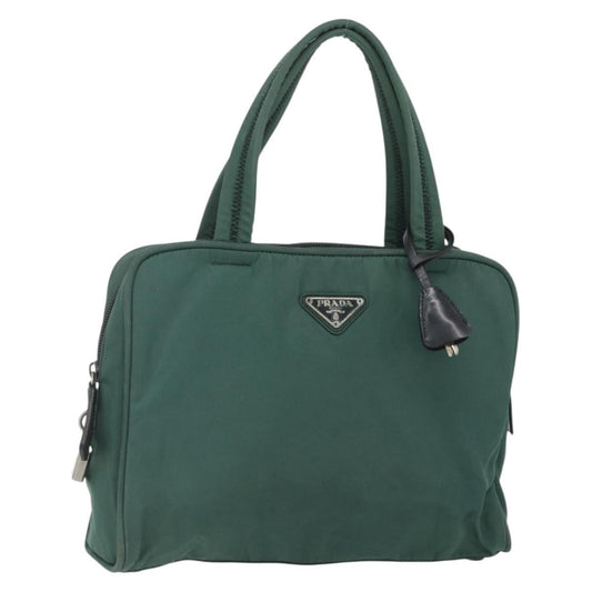 Prada Vintage Handbag Tessuto, GREEN, NYLON, Handbag