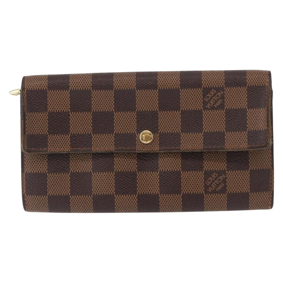 Louis Vuitton Sarah Wallet NM Damier, BROWN, CANVAS, Wallets