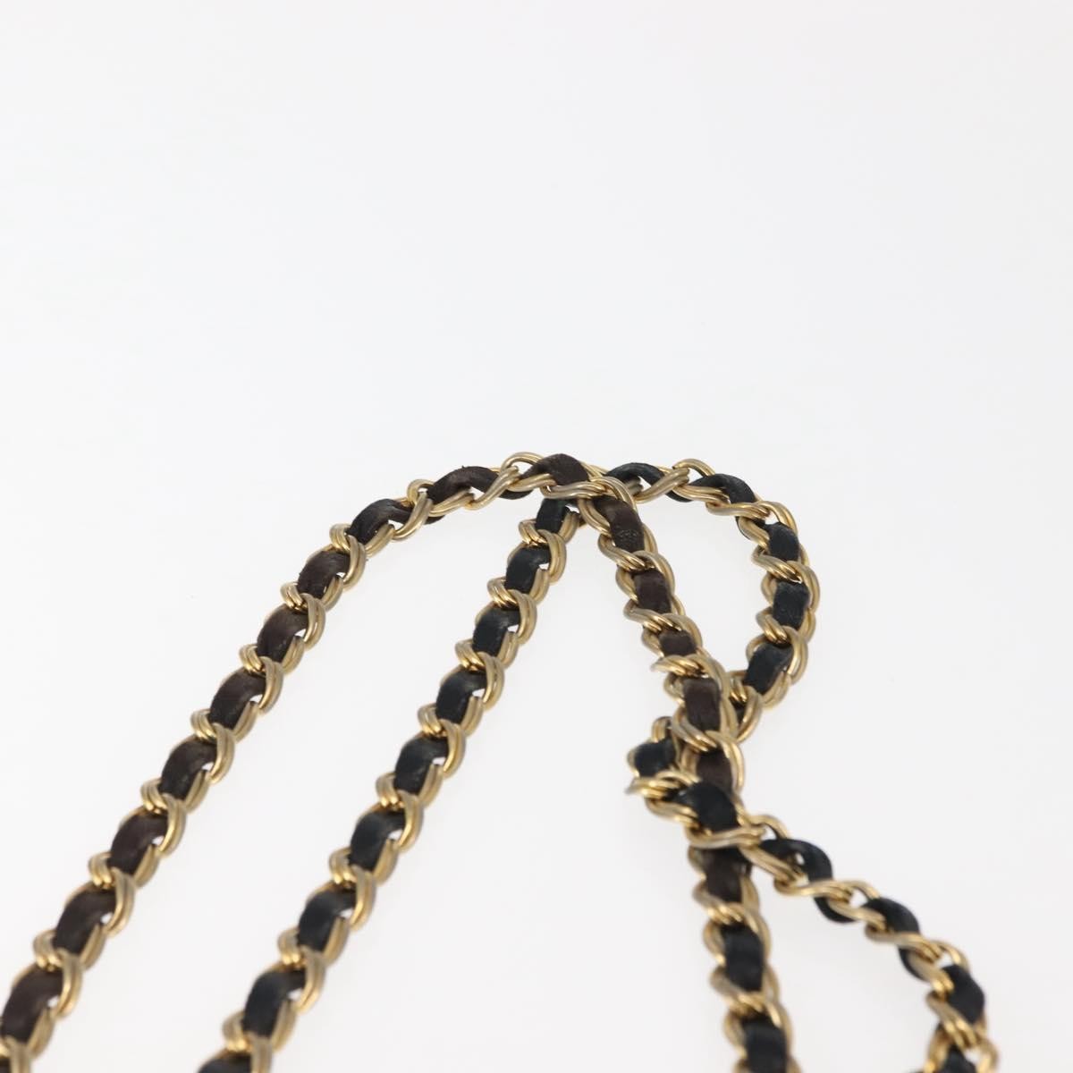 Bally Vintage Chain Shoulder Bag Quilted Leather, BLACK, LEATHER, Shoulder bag