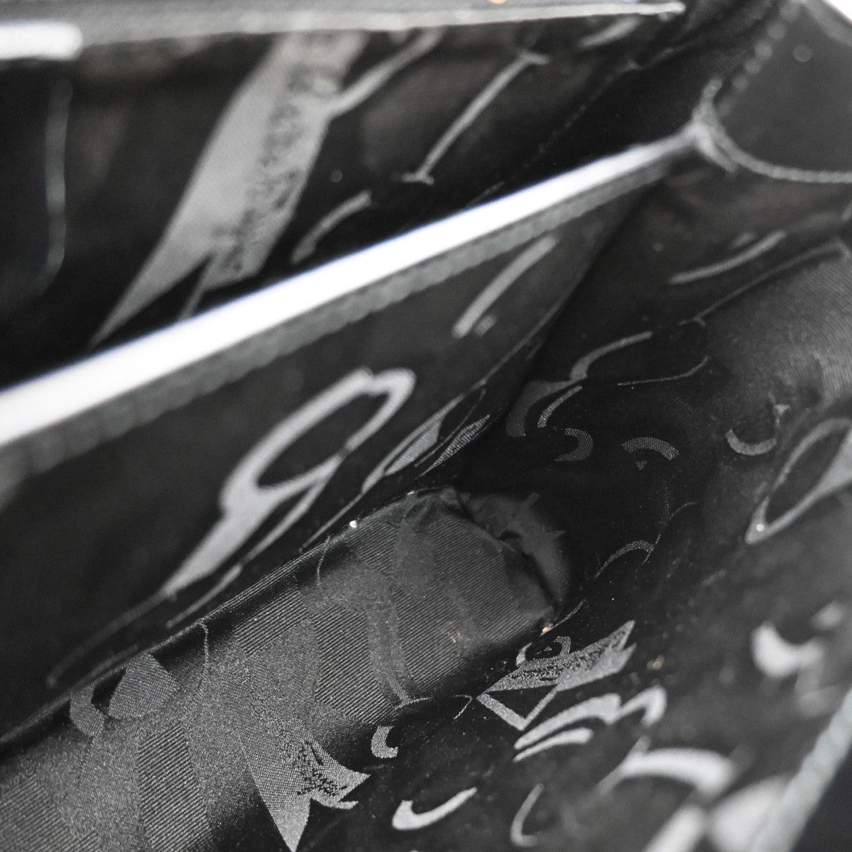 Salvatore Ferragamo Gancini handbag Leather, BLACK, LEATHER, Handbag