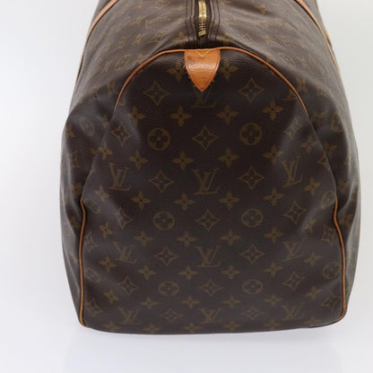 Louis Vuitton Keepall Bag Monogram Canvas, BROWN, CANVAS, Travel bag