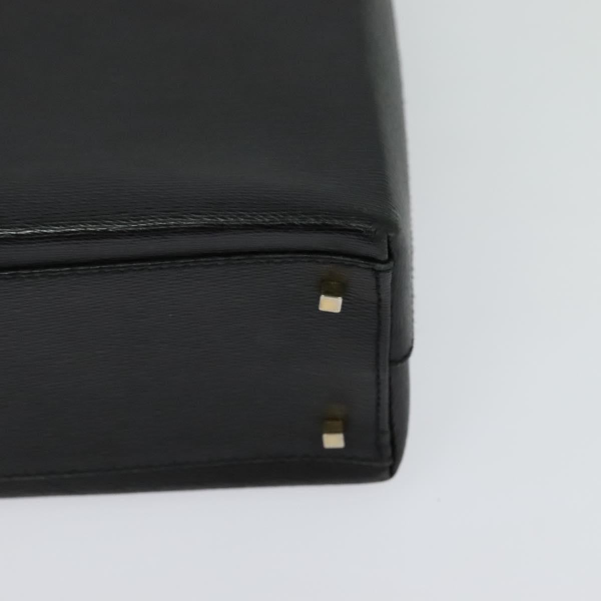 Salvatore Ferragamo Vintage Handbag Leather, BLACK, LEATHER, Handbag