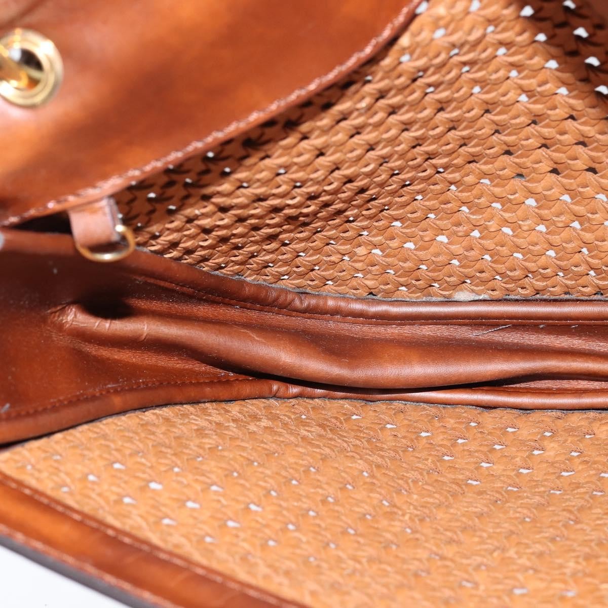 Stella McCartney Flap Shoulder Bag Polyester, BROWN, POLYESTER, Shoulder bag